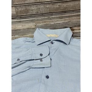 Hammer Made Men’s Dress‎ Shirt White Blue Size 39/15.5